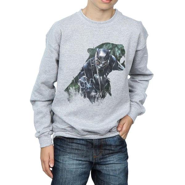 Black Panther Boys Wild Silhouette Cotton Sweatshirt