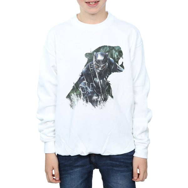 Black Panther Boys Wild Silhouette Cotton Sweatshirt