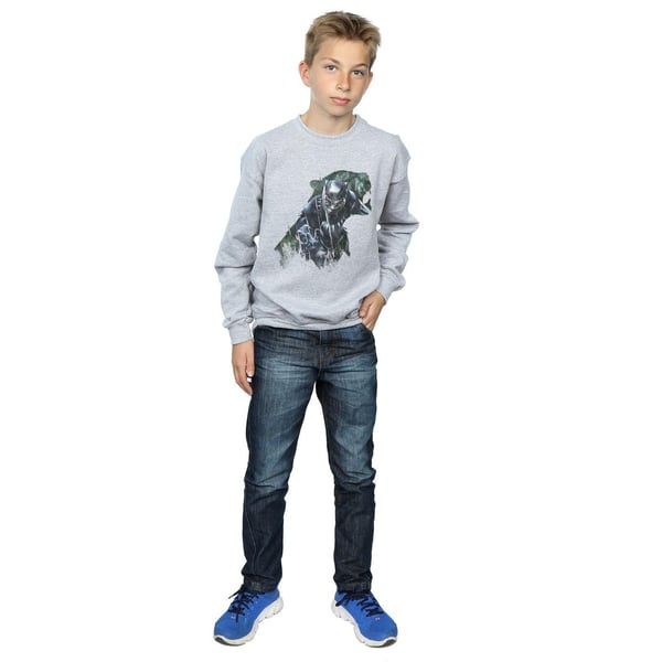Black Panther Boys Wild Silhouette Cotton Sweatshirt