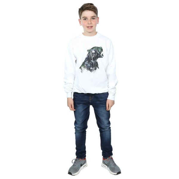 Black Panther Boys Wild Silhouette Cotton Sweatshirt