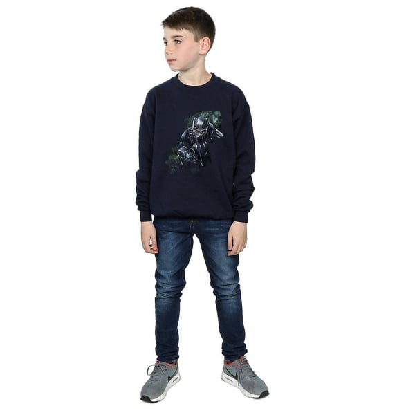 Black Panther Boys Wild Silhouette Cotton Sweatshirt