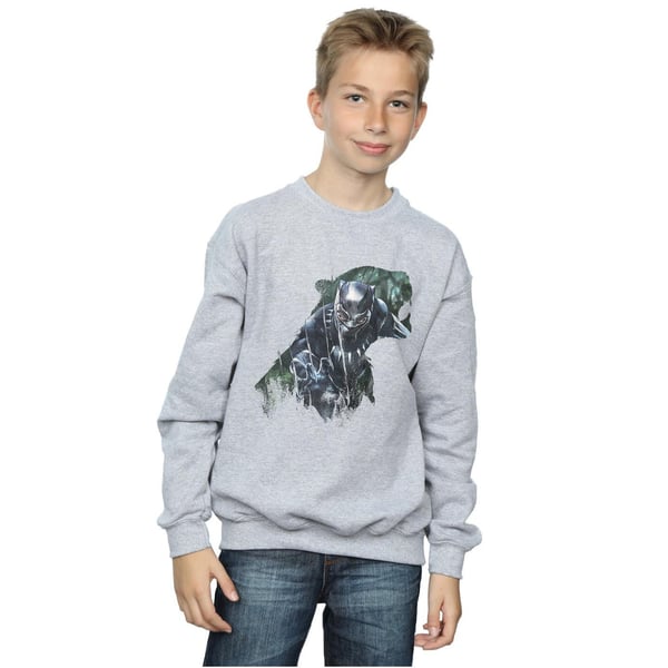 Black Panther Boys Wild Silhouette Cotton Sweatshirt