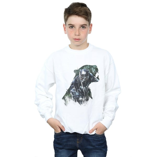 Black Panther Boys Wild Silhouette Cotton Sweatshirt