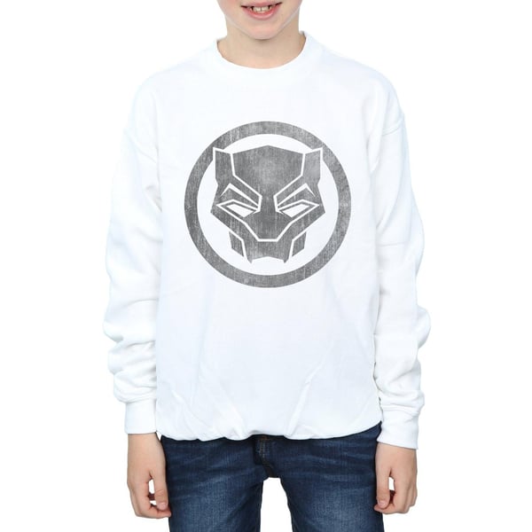 Marvel Boys Black Panther Distressed Icon Sweatshirt