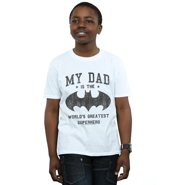 DC Comics Boys Batman My Dad Is A Superhero T-Shirt