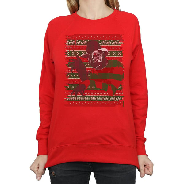 A Nightmare On Elm Street Womens/Ladies Christmas Fair Isle Sweatshirt