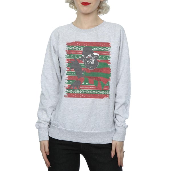 A Nightmare On Elm Street Womens/Ladies Christmas Fair Isle Sweatshirt