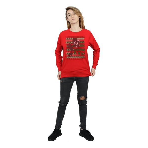 A Nightmare On Elm Street Womens/Ladies Christmas Fair Isle Sweatshirt