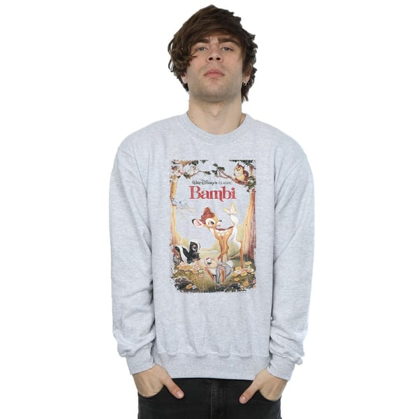 Bambi Mens Retro Poster Cotton Sweatshirt