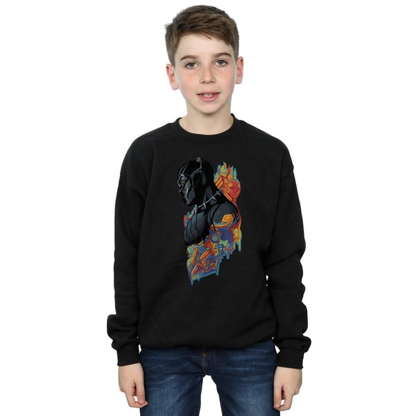 Marvel Boys Black Panther Profile Sweatshirt