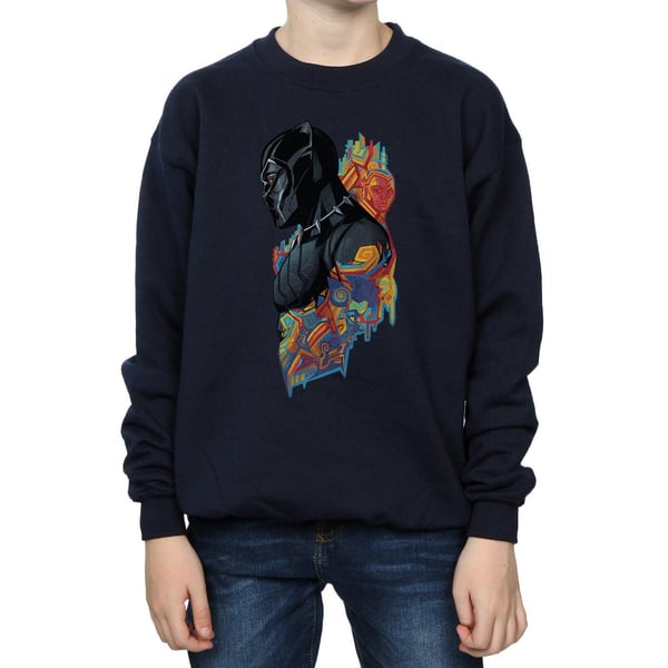 Marvel Boys Black Panther Profile Sweatshirt