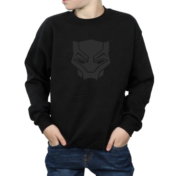 Marvel Boys Black Panther Black On Black Sweatshirt