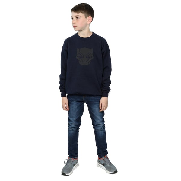 Marvel Boys Black Panther Black On Black Sweatshirt