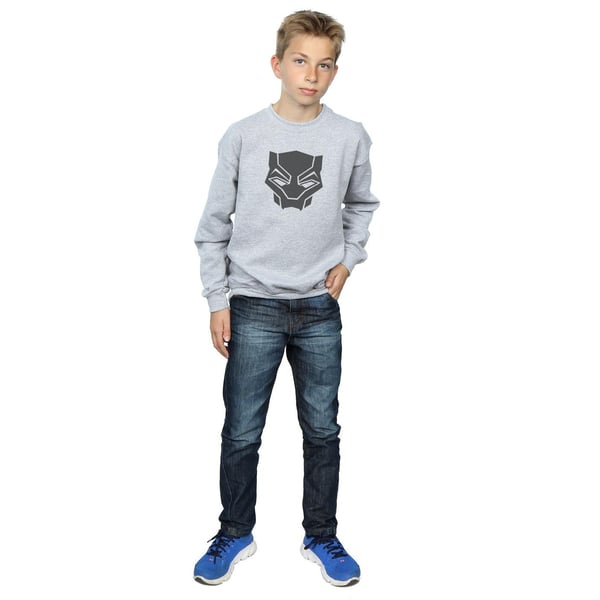 Marvel Boys Black Panther Black On Black Sweatshirt