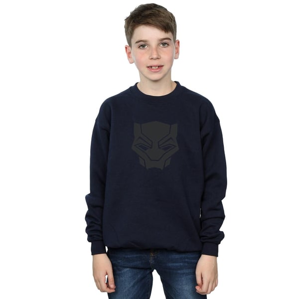 Marvel Boys Black Panther Black On Black Sweatshirt