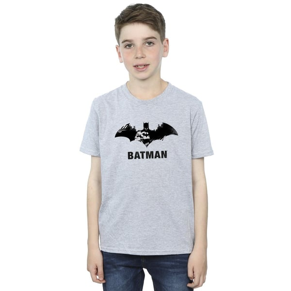 DC Comics Boys Batman Black Stare Logo T-Shirt