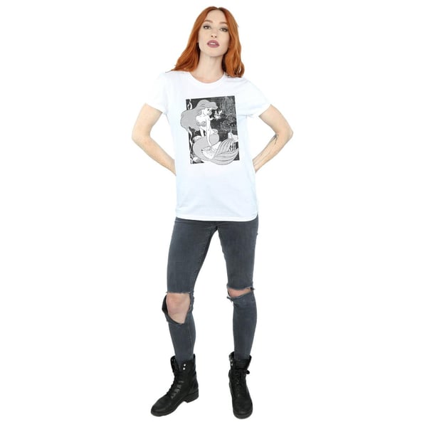 The Little Mermaid Womens/Ladies Cotton Boyfriend T-Shirt