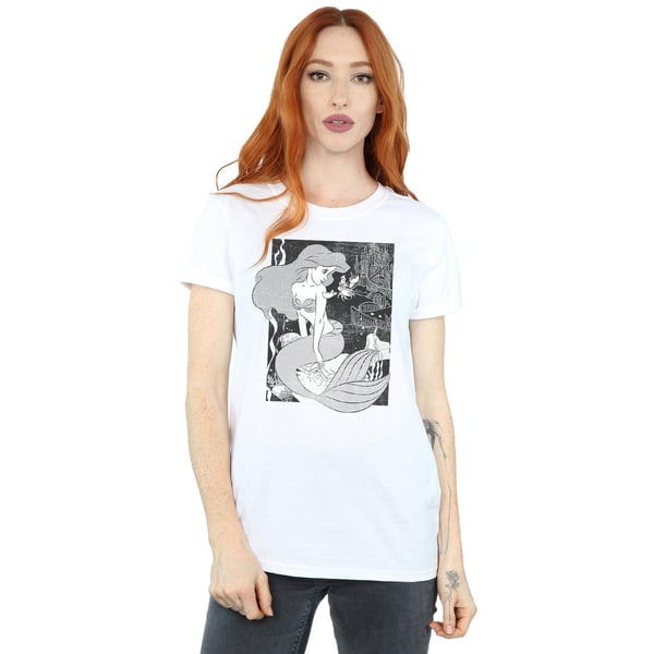 The Little Mermaid Womens/Ladies Cotton Boyfriend T-Shirt