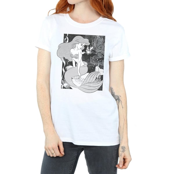 The Little Mermaid Womens/Ladies Cotton Boyfriend T-Shirt
