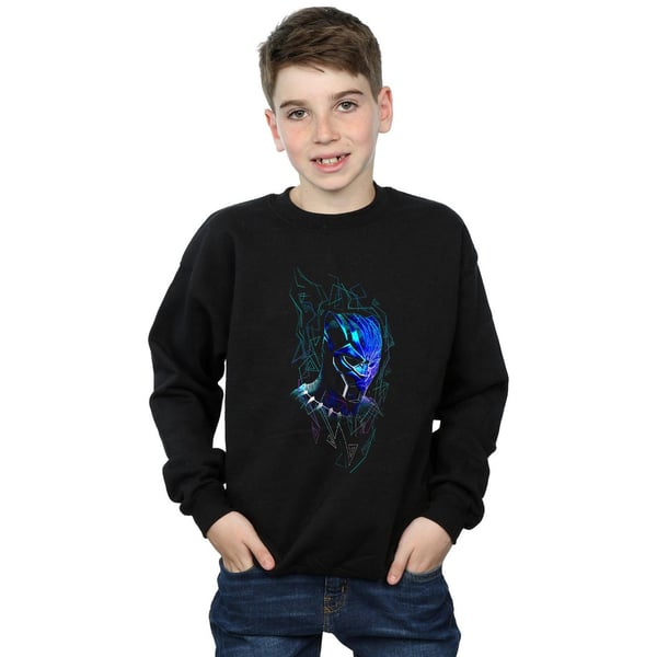 Marvel Boys Black Panther Neon Mask Sweatshirt
