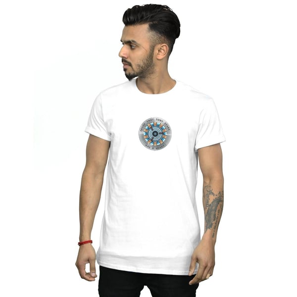 Marvel Mens Avengers Endgame Tony Stark Heart T-paita