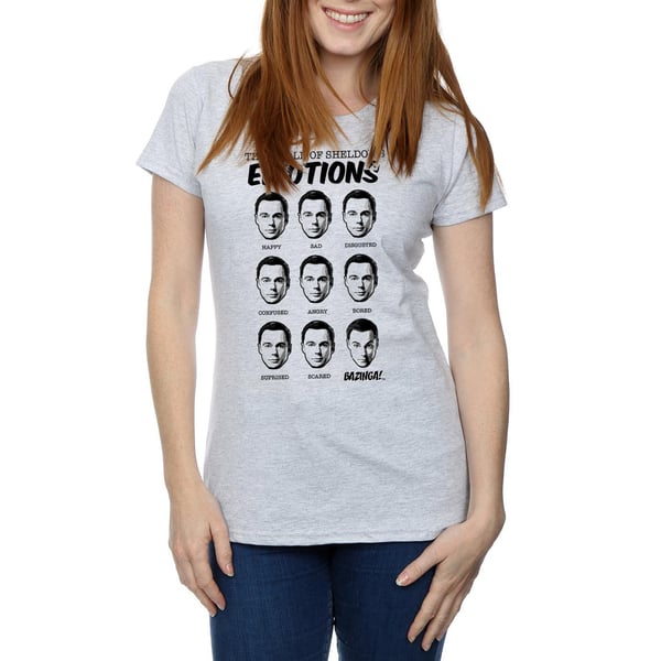 The Big Bang Theory Womens/Ladies Sheldon Emotions Cotton T-Shirt