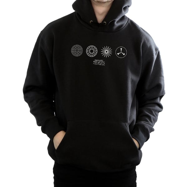 Fantastic Beasts Mens Circular Icons Hoodie