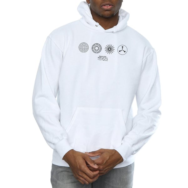 Fantastic Beasts Mens Circular Icons Hoodie