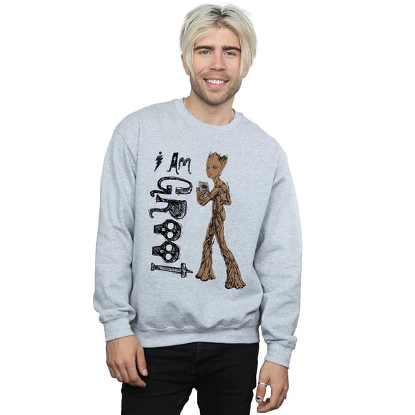 Marvel Mens Avengers Infinity War I Am Teenage Groot Sweatshirt