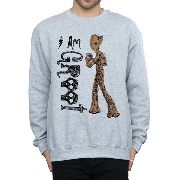 Marvel Mens Avengers Infinity War I Am Teenage Groot Sweatshirt