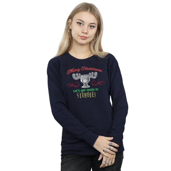 National Lampoon´s Christmas Vacation Womens/Ladies Moose Head Sweatshirt