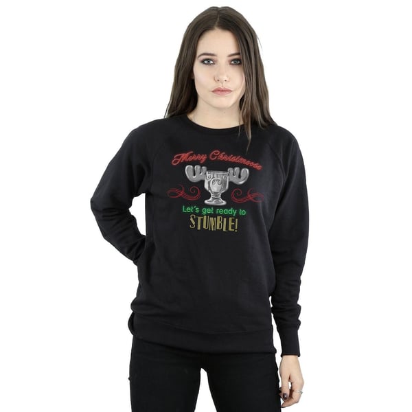 National Lampoon´s Christmas Vacation Womens/Ladies Moose Head Sweatshirt