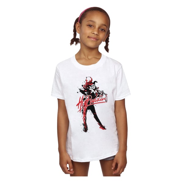 DC Comics Girls Harley Quinn Hi Puddin Cotton T-Shirt