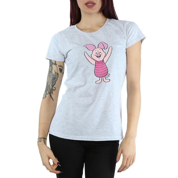 Winnie the Pooh Womens/Ladies Piglet Heather T-Shirt