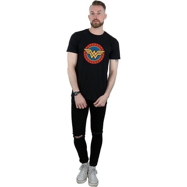 Wonder Woman T-shirt i bomuld med logo til mænd