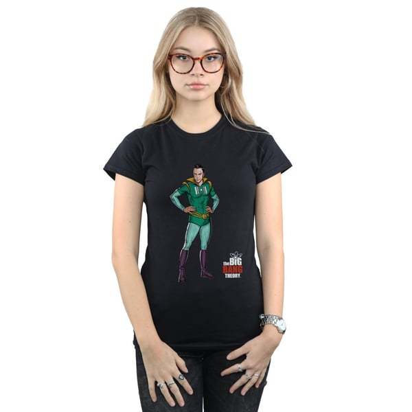 The Big Bang Theory Womens/Ladies Sheldon Superhero Cotton T-Shirt