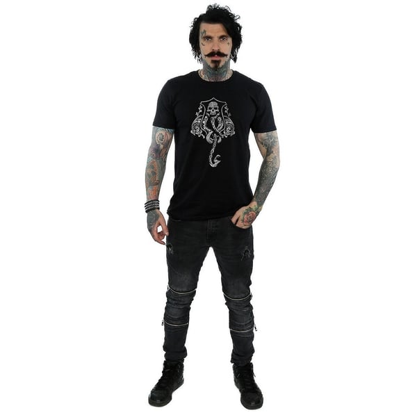 Harry Potter Mens Dark Mark Cotton Logo T-Shirt