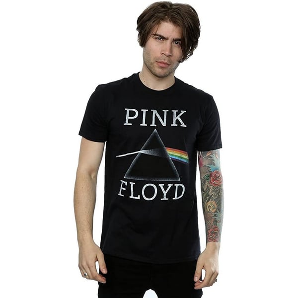 Pink Floyd Miesten Dark Side Of The Moon Prisma Puuvilla T-paita
