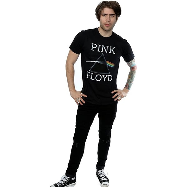 Pink Floyd Miesten Dark Side Of The Moon Prisma Puuvilla T-paita