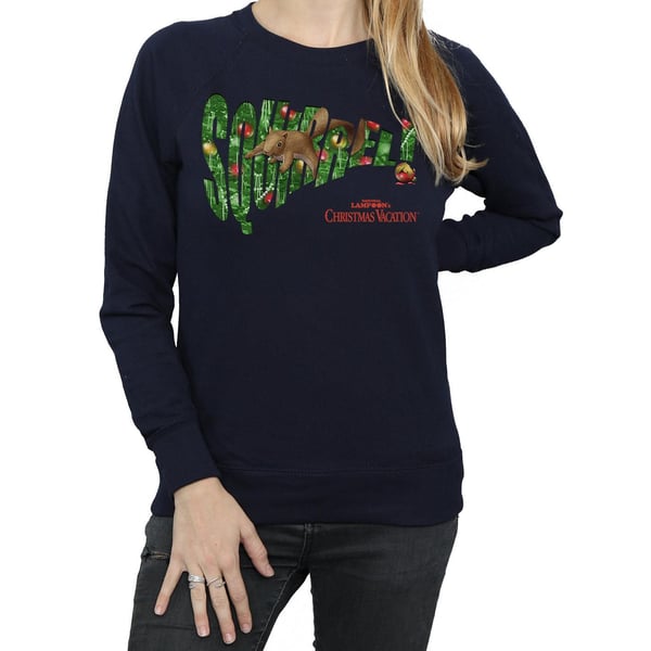 National Lampoon´s Christmas Vacation Womens/Ladies Squirrel Tree Sweatshirt