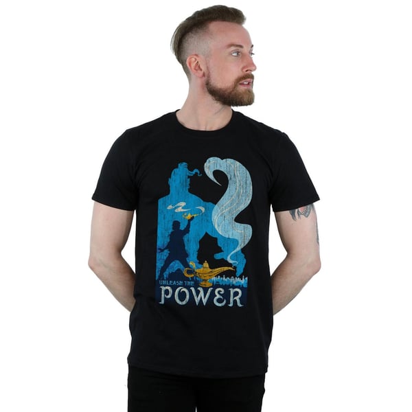 Disney Mens Aladdin Movie Unleash The Power T-Shirt