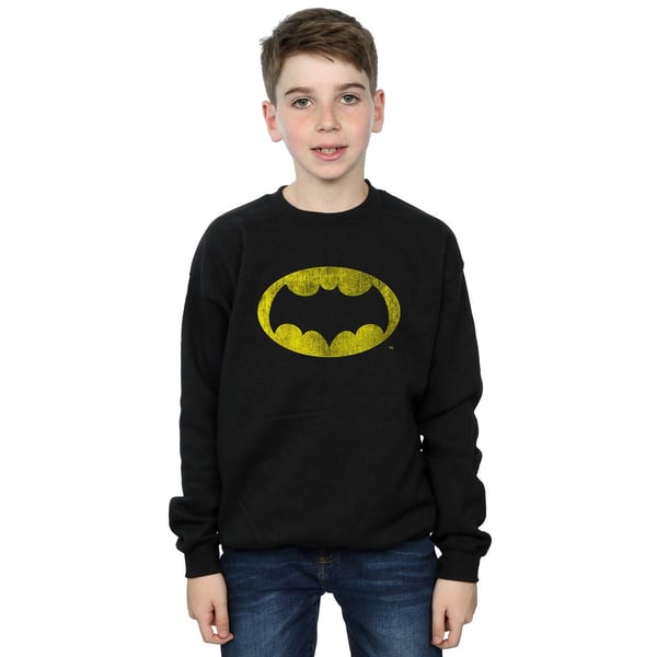 DC Comics Boys Batman TV Series Distressed Logo Sweatshirt