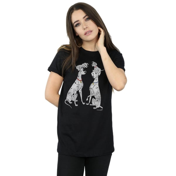 101 Dalmatians Womens/Ladies Pongo And Perdita Cotton Boyfriend T-Shirt