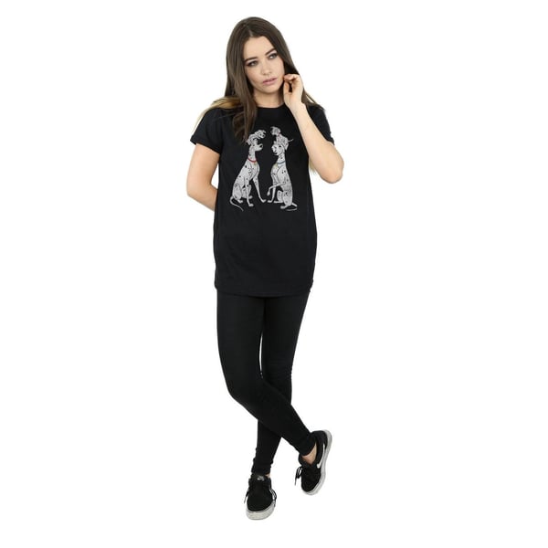101 Dalmatians Womens/Ladies Pongo And Perdita Cotton Boyfriend T-Shirt