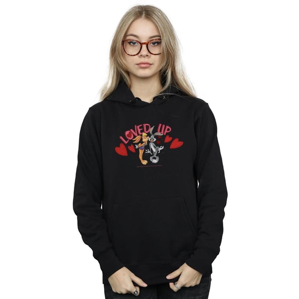 Looney Tunes Womens/Ladies Bugs Bunny And Lola Valentine´s Day Loved Up Hoodie