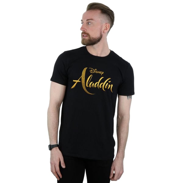 Disney Miesten Aladdin Elokuvalogo T-paita