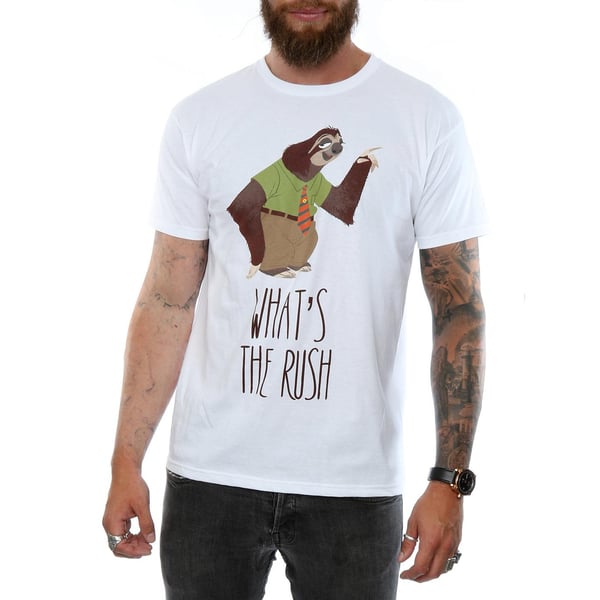 Zootropolis Miesten What´s The Rush Puuvilla T-paita