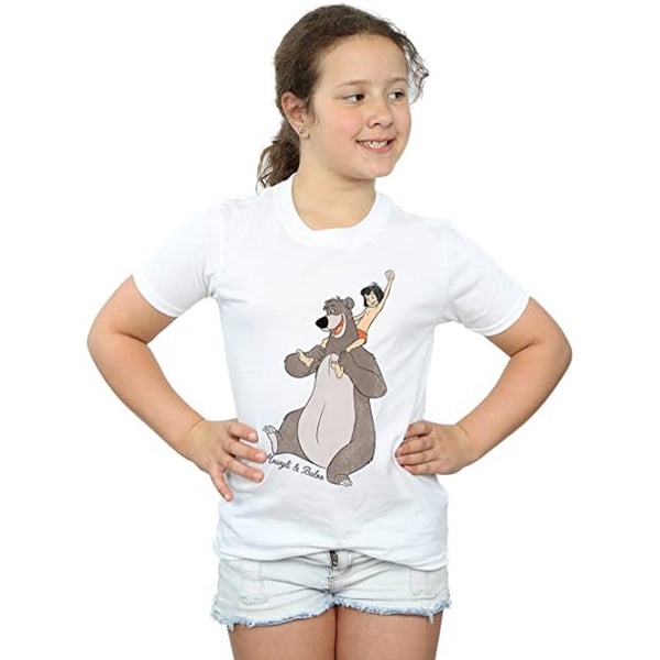Jungle Book Girls Mowgli And Baloo Cotton T-Shirt
