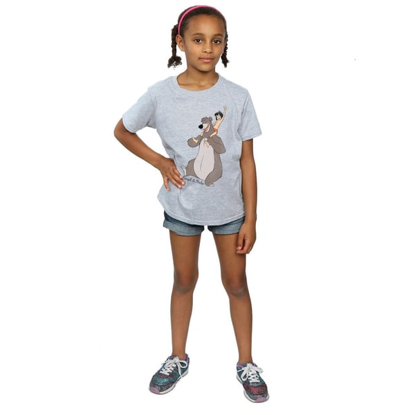 Jungle Book Girls Mowgli And Baloo Cotton T-Shirt