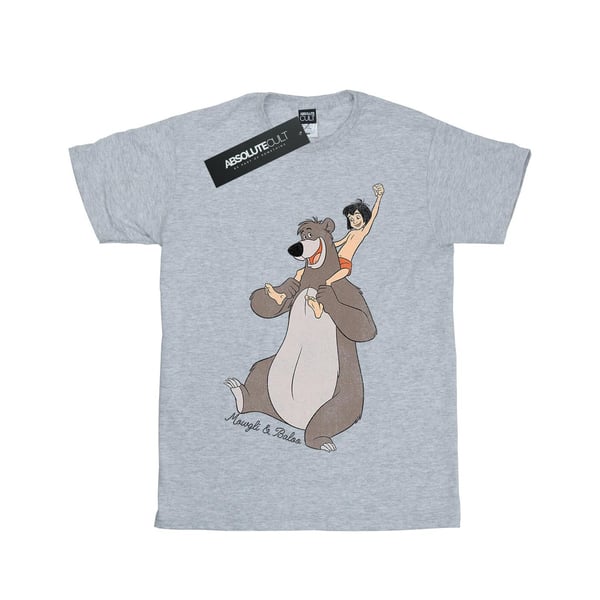 Jungle Book Girls Mowgli And Baloo Cotton T-Shirt